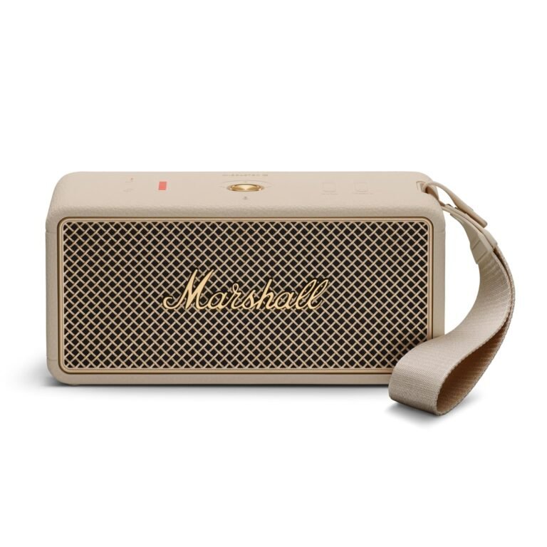 Marshall Middleton Ii Bluetooth Portable Bluetooth Speaker, Over 30 Hours Playtime, IP67 Waterproof - Cream