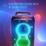 Jbl Partybox 520 Wireless Bluetooth Party Speaker, Electrifying Ai Sound Boost, Upto 15hrs Playtime, Replaceable Battery, Multispeaker Connection By Auracast-, Partybox App-black - Image 3