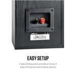 Polk Audio T15 100 Watt 5.1 Channel Wired Bookshelf Speaker With Dolby (black) - Image 5