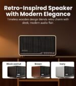 Edifier S300 Hi-fi Tabletop Speaker, Hi-res Audio Ldac 80w Power, Wireless Multi-room & Stereo Pairing, Works With Airplay 2 Bluetooth 5.4 Usb-c Aux Inputs, Retro Design With Remote, Ivory - Image 2