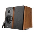 Edifier R2000db Active Bluetooth Bookshelf Speakers - Optical Input - 2.0 Wireless Near-field Studio Monitor Speakers - 120 Watts Rms With 5″ Large Woofer – Warm Oak