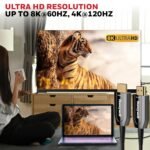 Honeywell Hdmi Aoc 2.1 Complaint 20 Meters, Transmission Speed Of 48gbps, Supports Uhd Resolution Of 8k@60hz, Male-to-male, High-speed Fiber Optics Cable, Compatible With Tv, Gaming Console, Etc. - Image 2