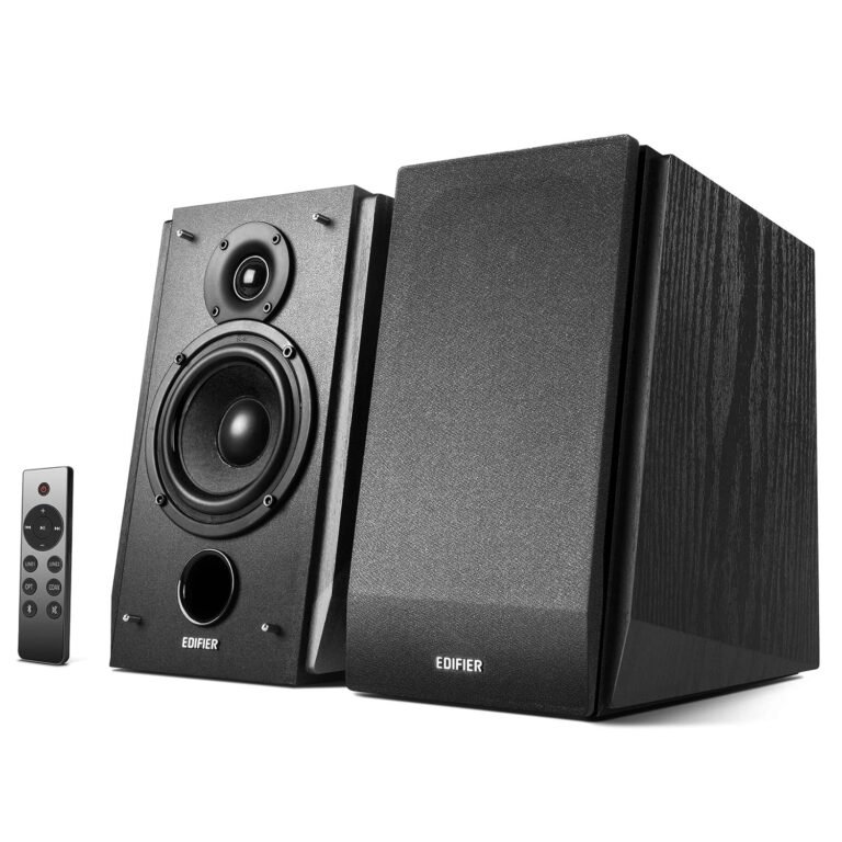 Edifier R1855DB Multimedia 2.0 Bookshelf Speaker With Bluetooth 5.0, Optical,coaxial Line In With Sub Out