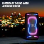 Jbl Partybox 130 Portable Party Speaker With 200w Pro Sound, Ai Sound Boost, Futuristic Lightshow, 15 Hrs Playtime, Auracast, Dual Mic & Guitar Inputs, Optical Input For Tv, Ipx4 Splashproof, Black - Image 2