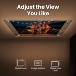 Benq Gv50 Laser Portable Projector, 500 Lumen, Native 1080p, Ceiling Projection, Tripod Base, Rotating Angle, Google Tv, Certified Netflix, Wifi & Bluetooth, Deep Woofer - Image 3
