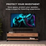 Humancentric Wall Mount Compatible With Sonos Arc Sound Bar (black) | Mounting Bracket Compatible With Sonos Arc To Mount Soundbar On Wall Under Tv - Image 5