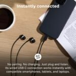Sennheiser Cx 80u Wired In-ear Earphones With In-line Microphone, One Button Smart Control, Lightweight Design, Usb Type-c, 3 Ear Tip Sizes, 1y Warranty, Voice Control, Black - Image 2