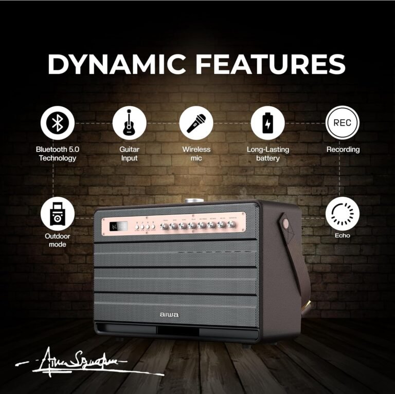 Aiwa MI-X450 Pro Enigma High Efficiency Audio With Retro Styling, Rose Gold, Medium