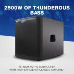 Alto Ts15s 2500w 15" Subwoofer, Powered Pa Speaker With 6 Selectable Dsp Modes, Easy Setup, 132 Db, 3" Voice Coil, Superior Bass