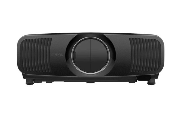Epson EH-LS12000B 4K Laser Projector - front view with lens cover