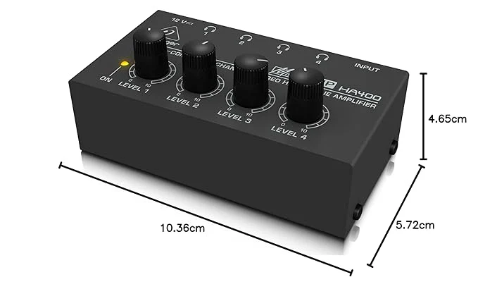 Behringer ha 400 4 ch headphone amp 5