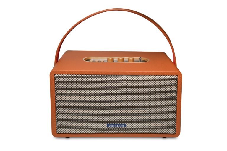 Aiwa RS-X 150 Natsukasii Pro (Brown) Bluetooth Speaker With Powerful Bass, Built-In Microphone, Portable Speaker With 12+ Hours Play Time, 60W Speaker, Type-C Charging, TWS Dual-Link Technology