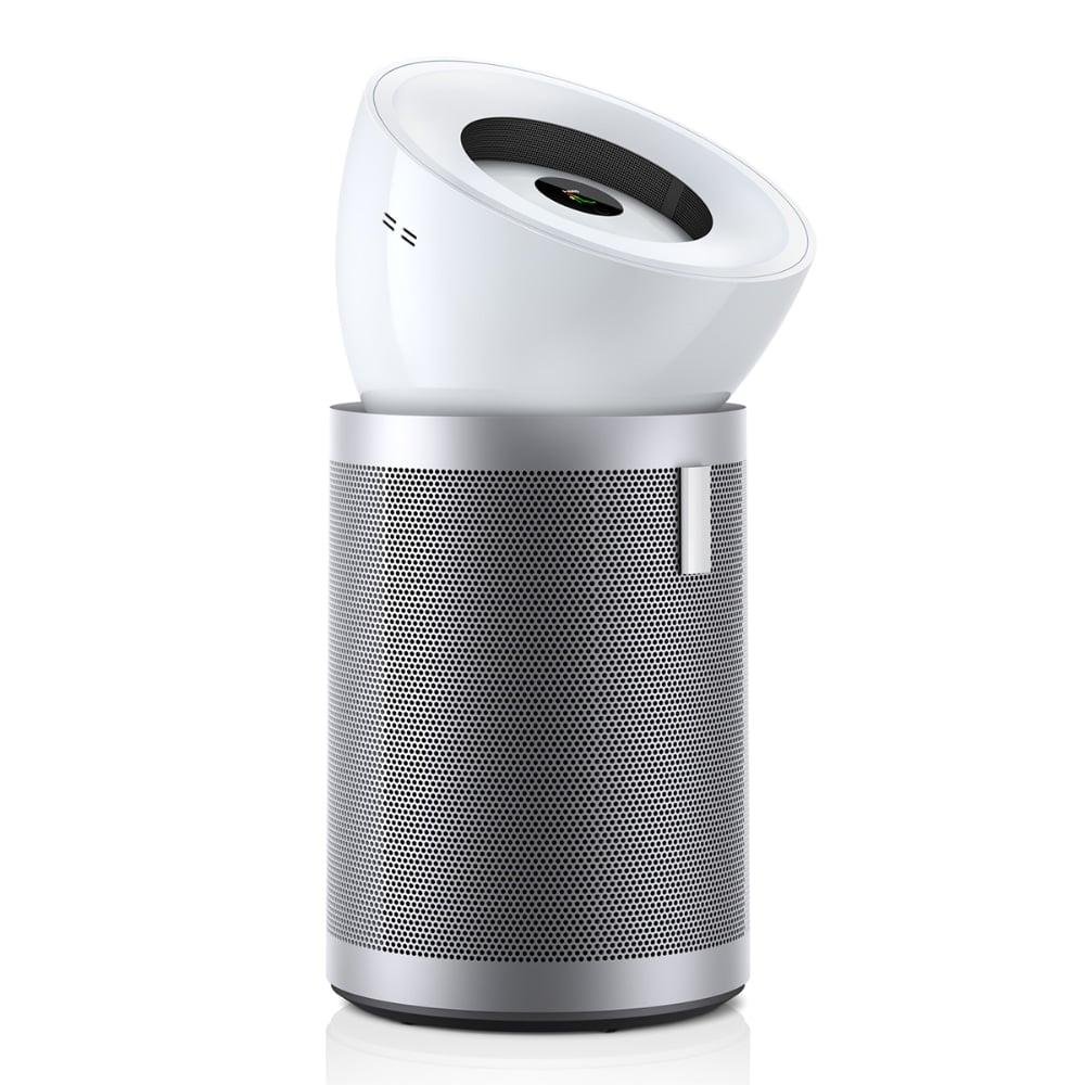 Dyson Big+Quiet BP02 White Satin Silver angled front view