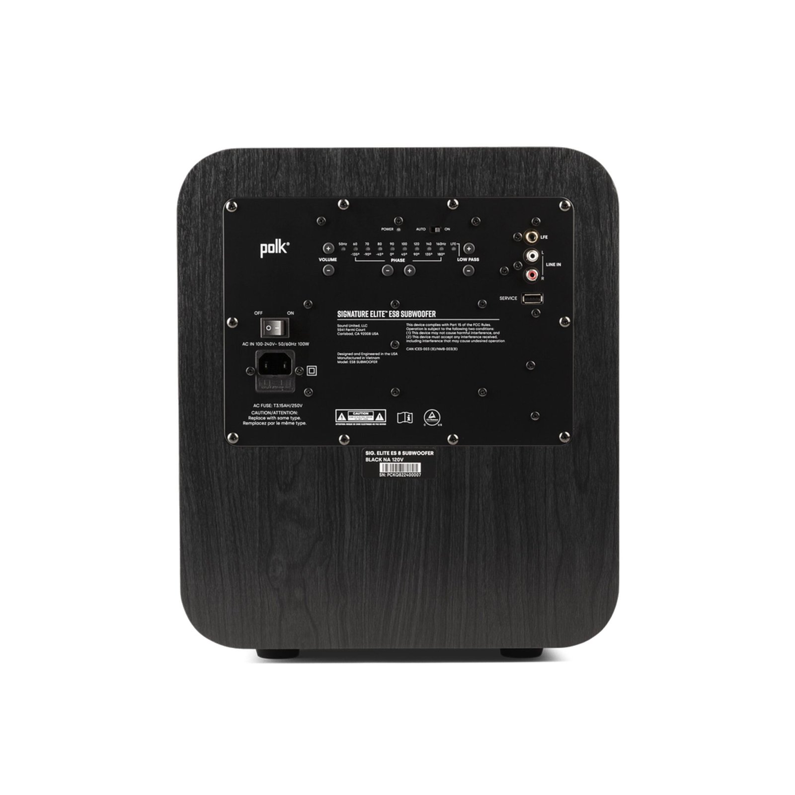 Polk Audio Signature Elite ES8 8-inch powered subwoofer - product photo 5