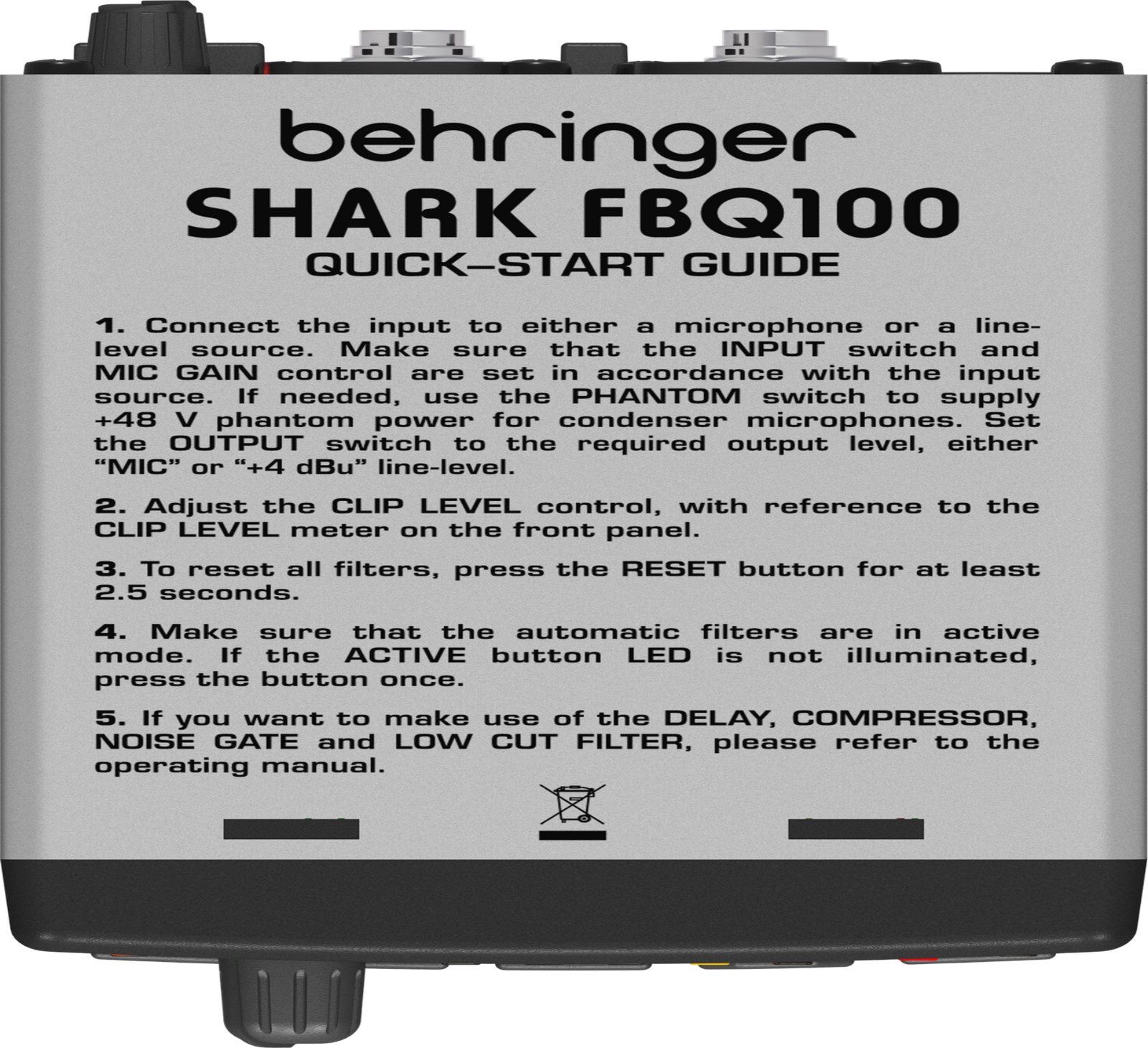 Behringer SHARK FBQ100 Feedback Suppressor - Image 3