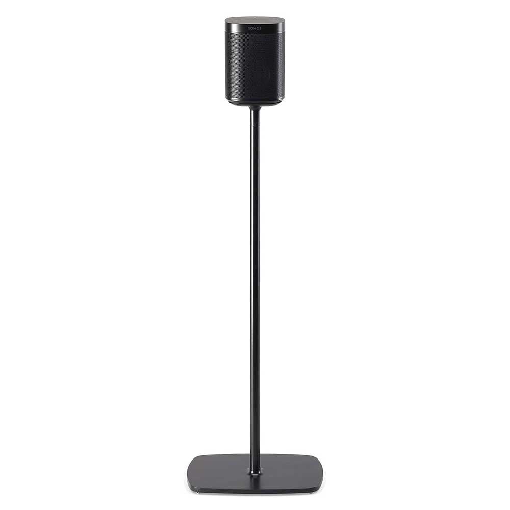 Flexson Floor Stand for Sonos One Black distant straight single stand