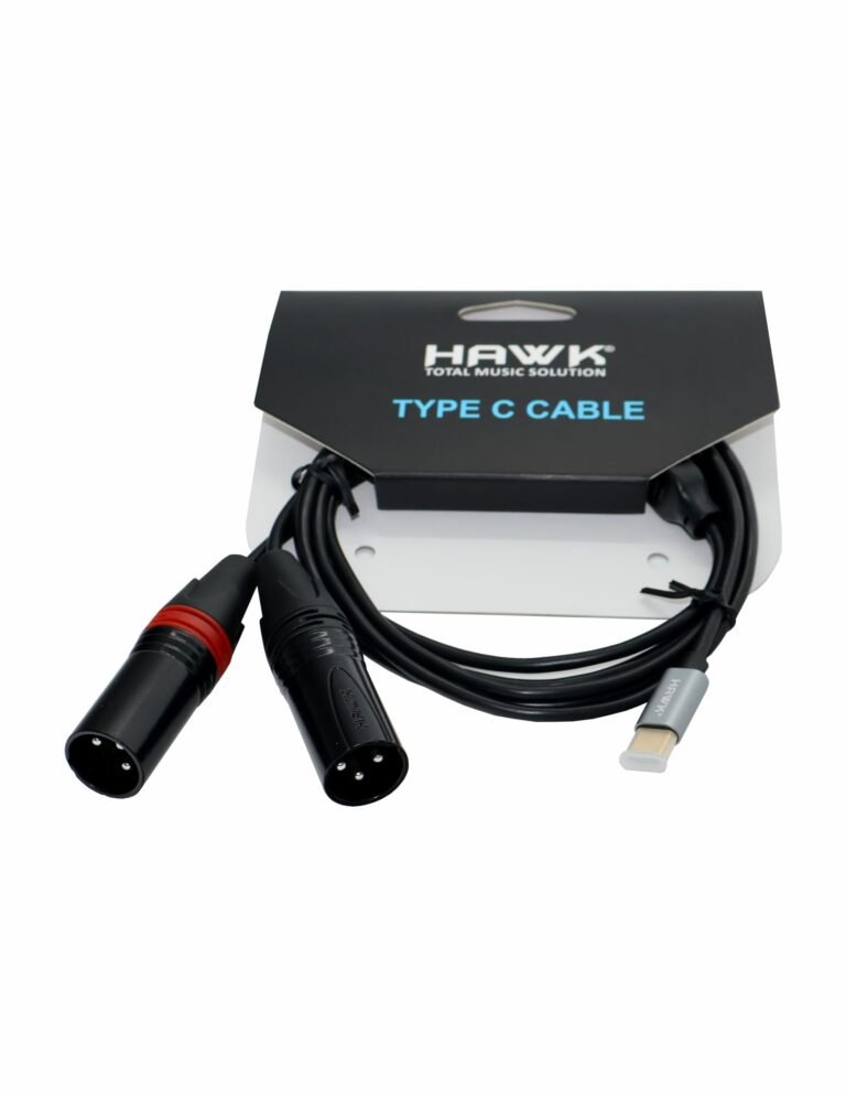 Hawk HC2XMLU USB-C to Dual XLR Male Cable (1.8m)