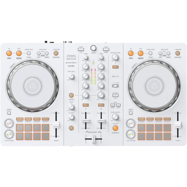 Pioneer DJ DDJ-FLX4 2-Channel DJ Controller (White)