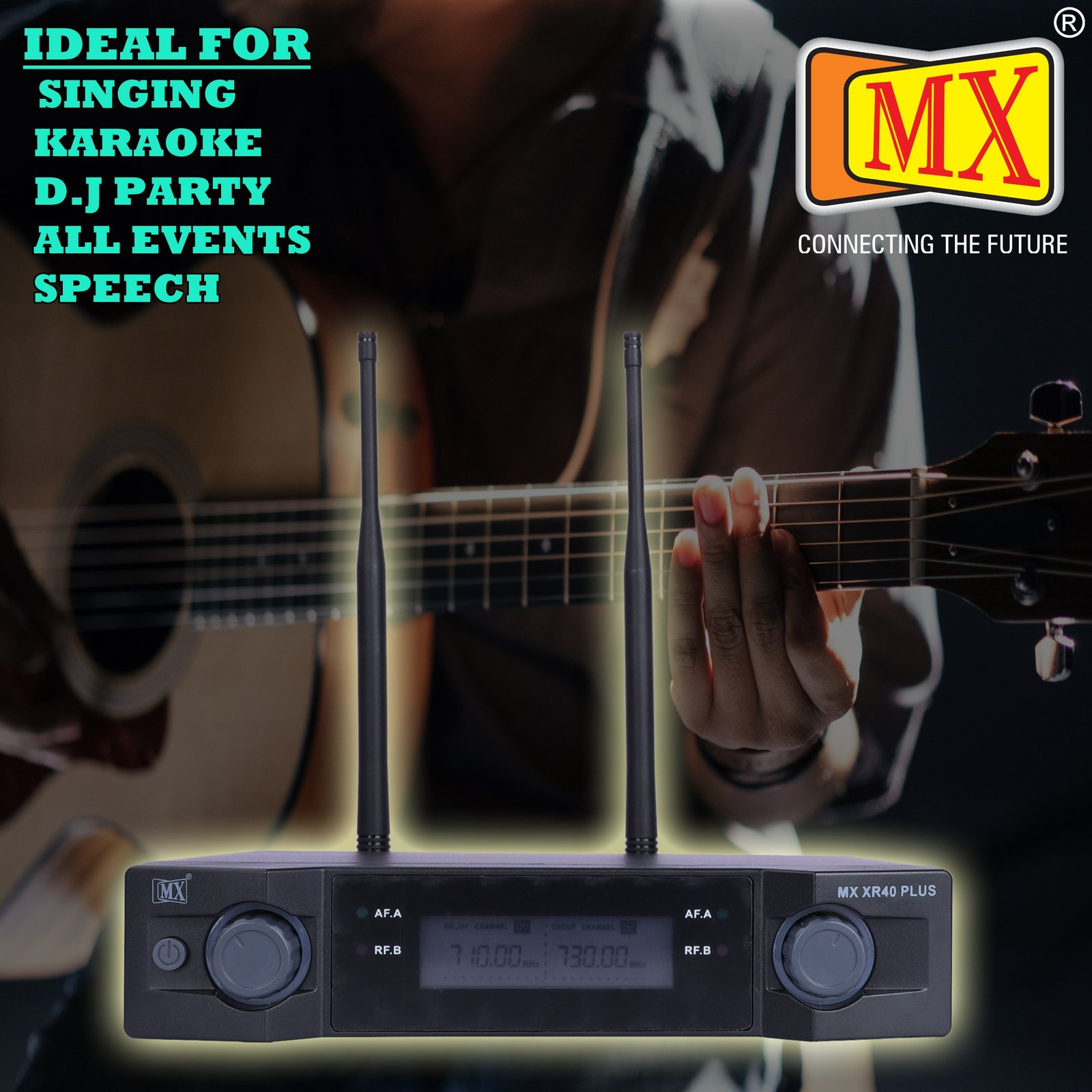 MX XR40HL PLUS UHF WIRELESS MICROPHONE - Image 3