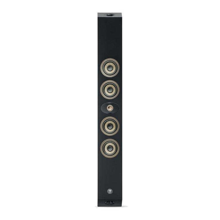 Focal 300 ONWALL 302 BLACK On-Wall Speaker - Vertical front view, second framing