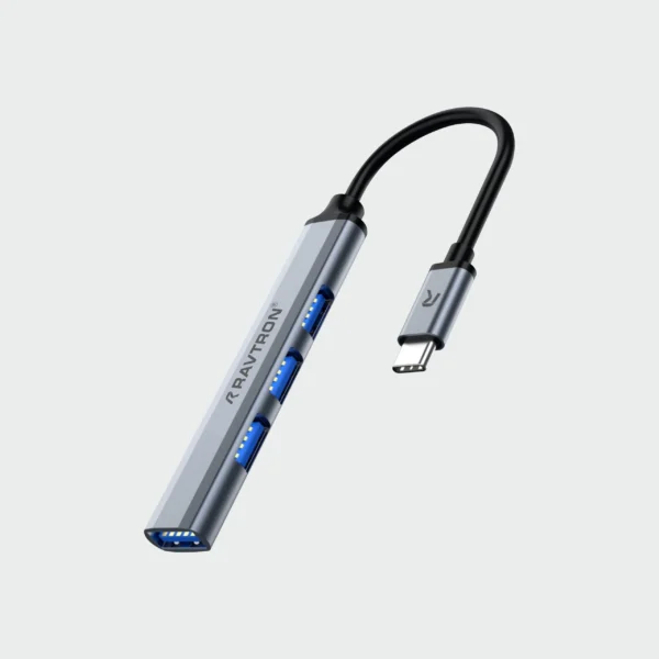 Ravtron c to 4 usb 3.0 port hub adapter 1
