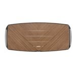 Sonus Faber Omnia Wireless Speaker – Natural Walnut side profile showing speaker grille detail