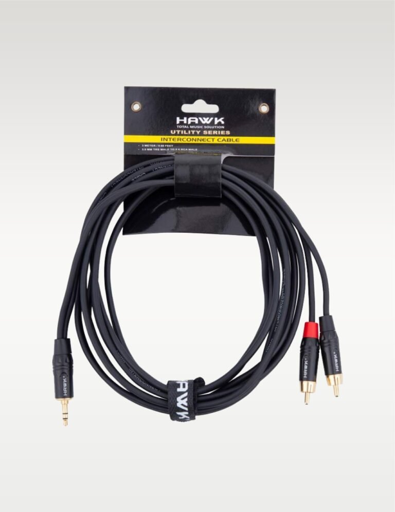 Hawk TMRLU03 3.5mm TRS to Dual RCA Cable (3m)