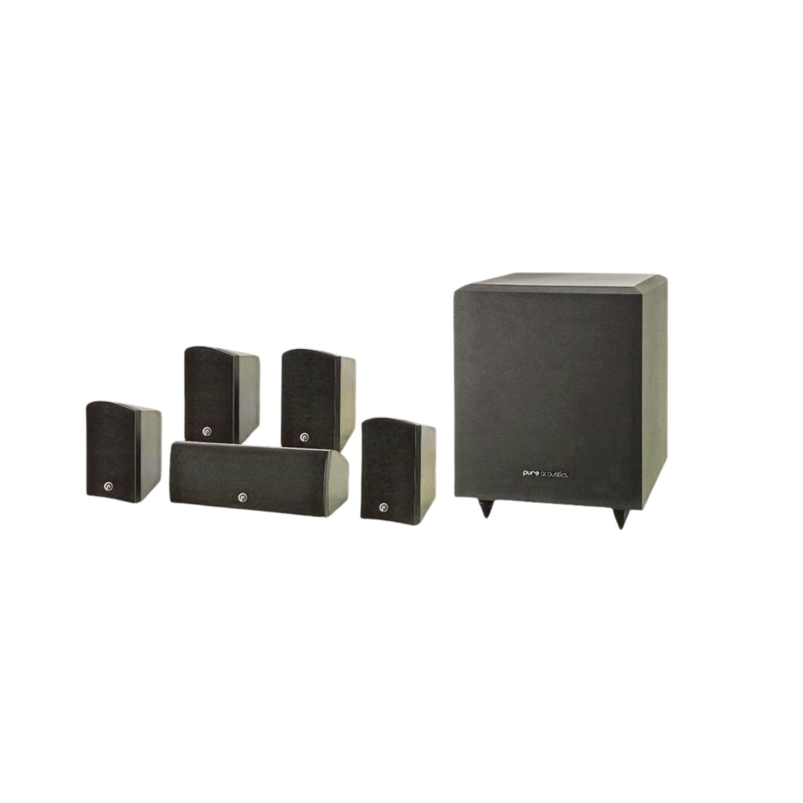 Denon AVR-X250BT Pure Acoustics PHT851 5.1 Home Theatre Package - speaker set