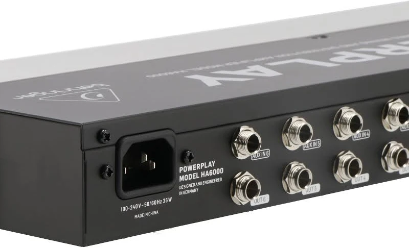 Behringer POWERPLAY HA6000 6-Channel Headphone Amplifier - Image 8