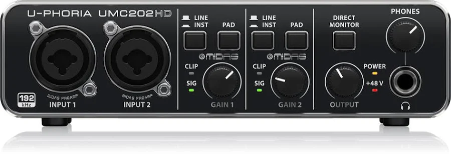 Behringer U-PHORIA UMC202HD USB Audio Interface - Image 4