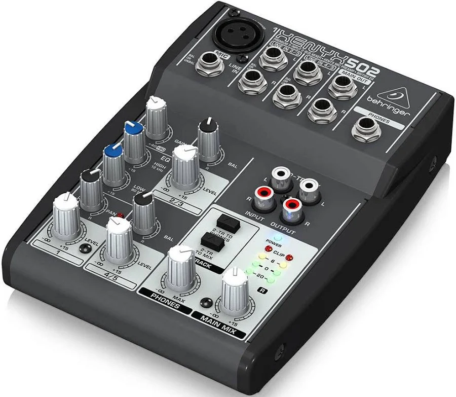 Behringer XENYX 502 Compact Analogue Mixer - Image 3