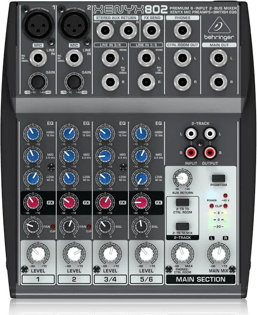 Behringer XENYX Q802USB USB Mixer - Image 2