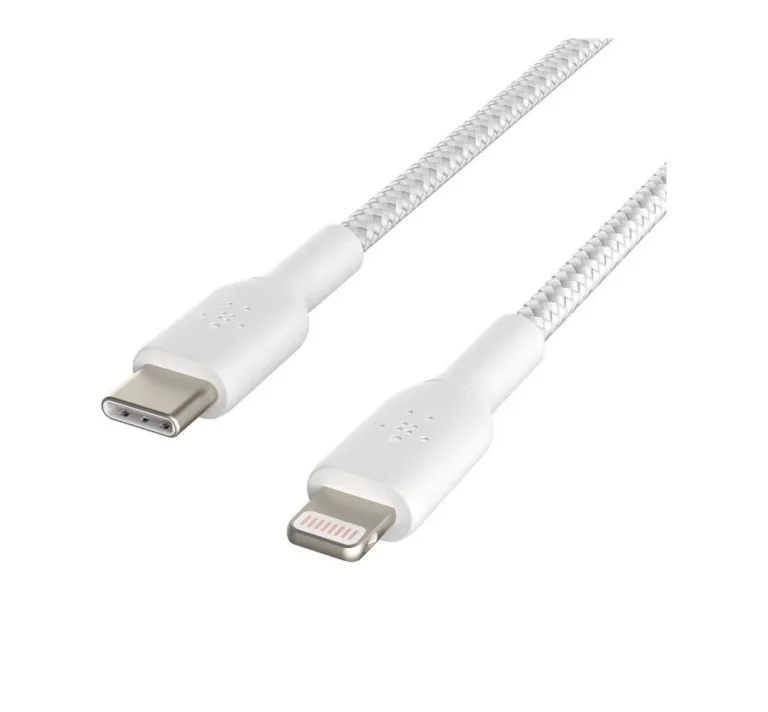 Belkin USB-C To Lightning Cable, 2 Metre — White