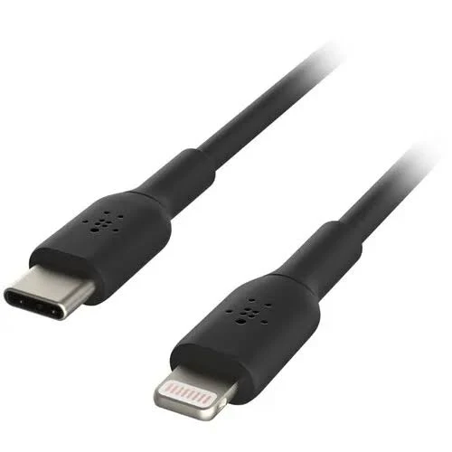 Belkin USB-C To Lightning Cable, 1 Metre — Black