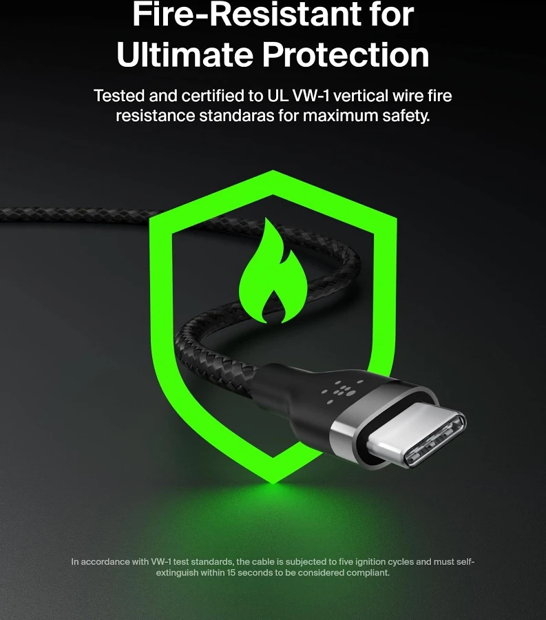 Belkin USB-A To USB-C Cable, 1 Metre — Black - Image 5