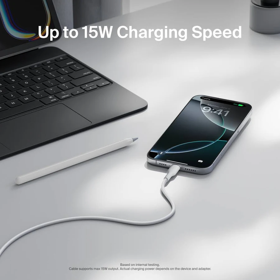 Belkin USB-A To USB-C Cable, 2 Metre — White - Image 3