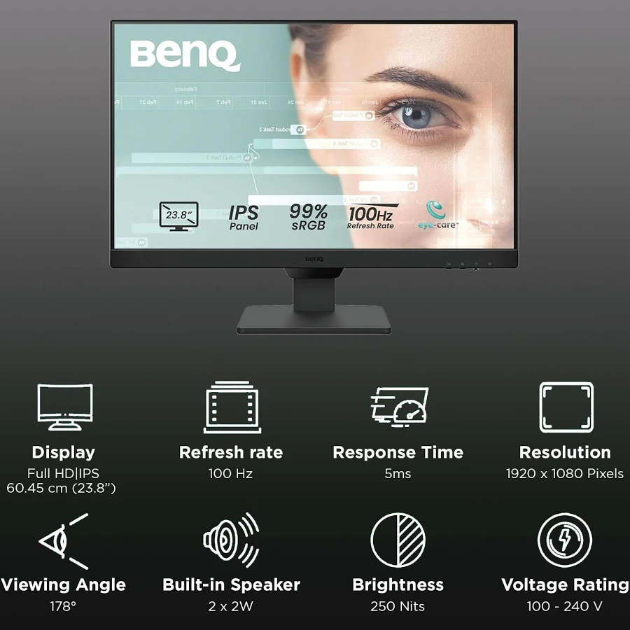 BenQ GW2490 23.8-Inch Full HD IPS 100Hz Monitor - Image 9