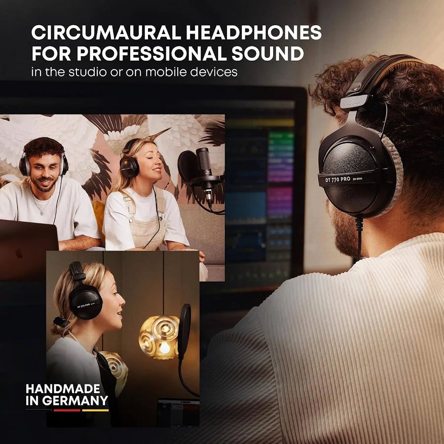 Beyerdynamic DT 770 PRO 80 Ohm Closed-Back Studio Headphones - Image 2