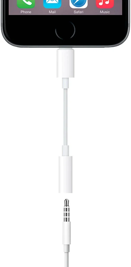 Apple Lightning To 3.5mm Headphone Jack Adapter MMX62ZM/A - Image 4