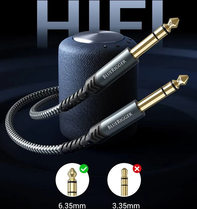 BlueRigger P38 TRS Jack Audio Cable 6FT - Image 2