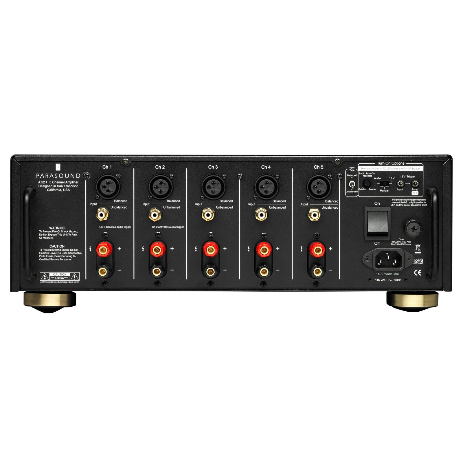 Parasound Halo A52+ 5-channel power amplifier - product photo 3