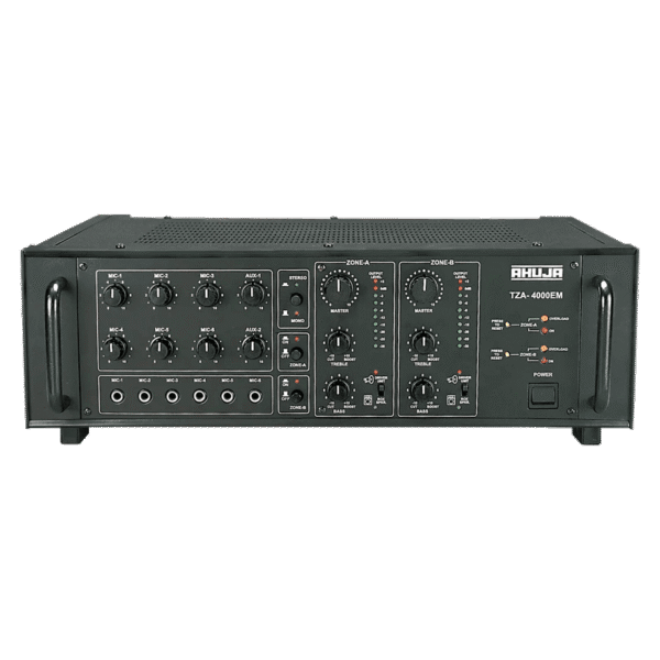 Ahuja Tza-4000em 400 Watts 2 Zone Pa Mixer Amplifier