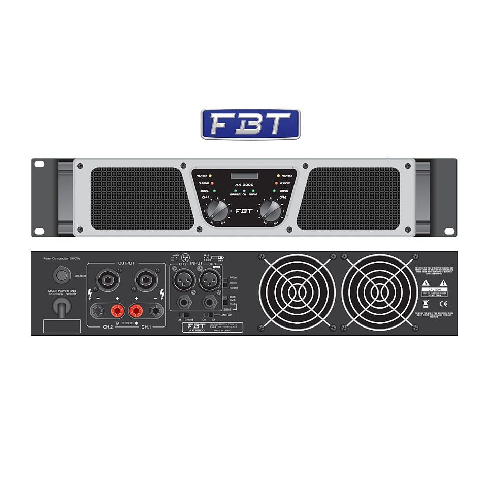 FBT AX 2000 Power Amplifier - Image 4