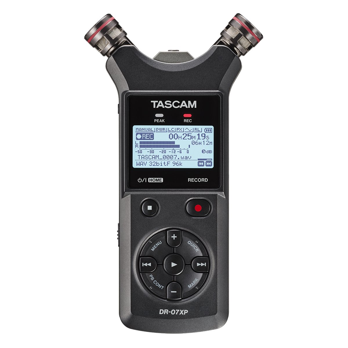 Tascam DR-07XP Portable Audio Recorder — handheld audio recorder - product photo 2