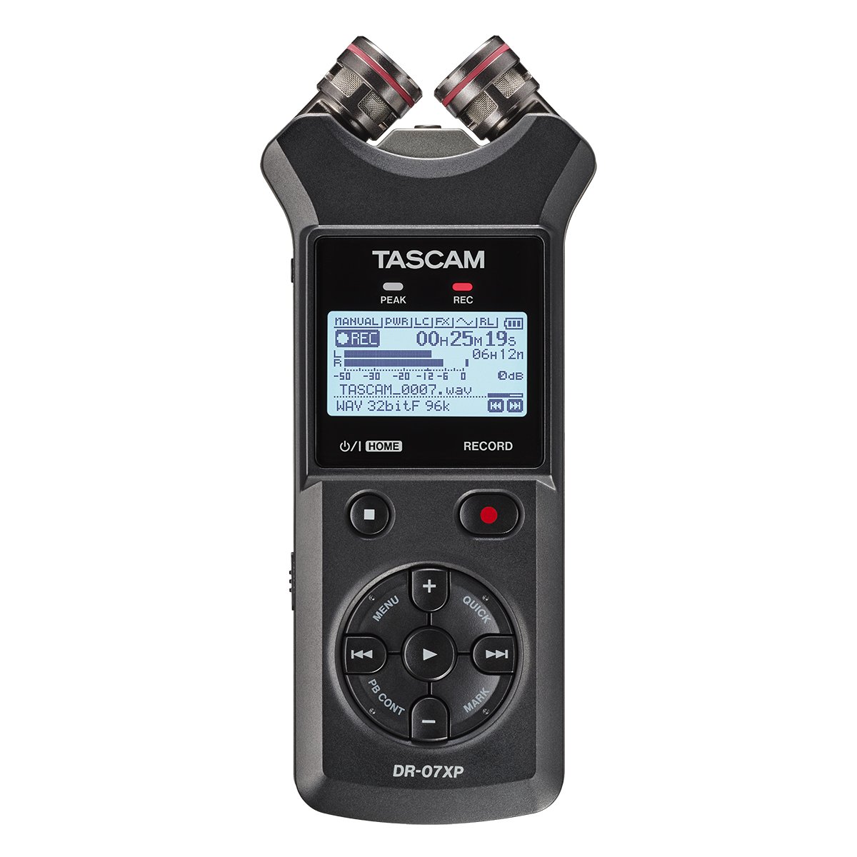Tascam DR-07XP Portable Audio Recorder — handheld audio recorder - product photo 1