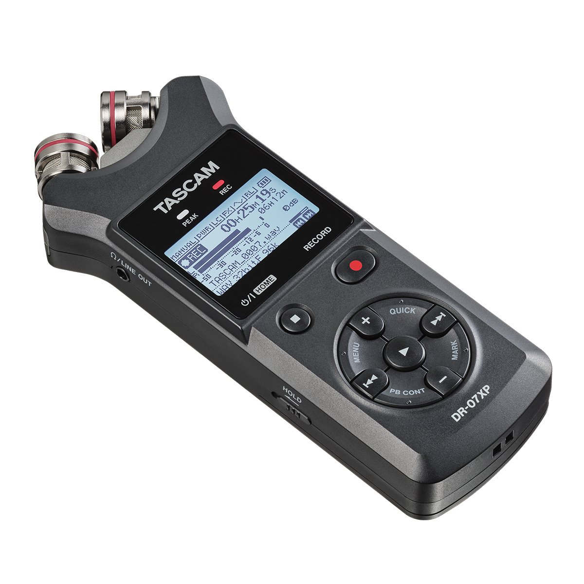 Tascam DR-07XP Portable Audio Recorder — handheld audio recorder - product photo 3