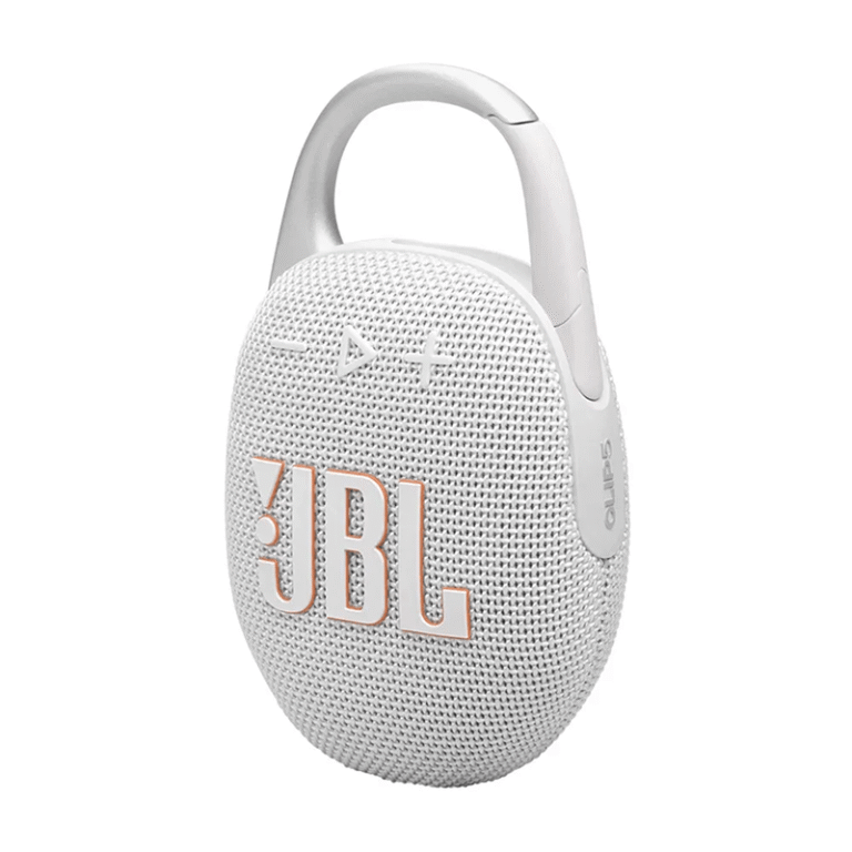 JBL Clip 5 Portable Bluetooth Speaker - White