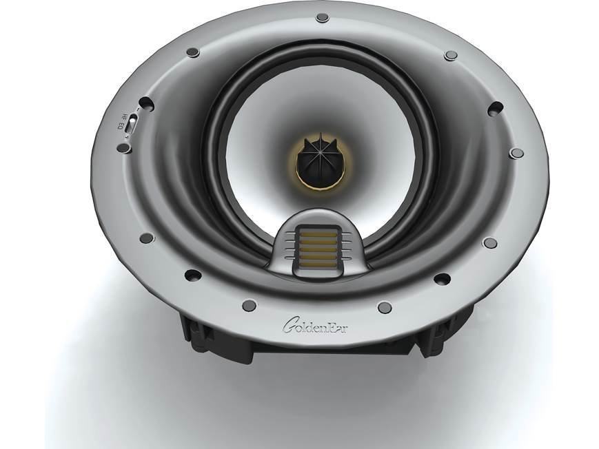 GoldenEar Invisa HTR 7000 In-Ceiling Home Theatre Loudspeaker - angled driver front view