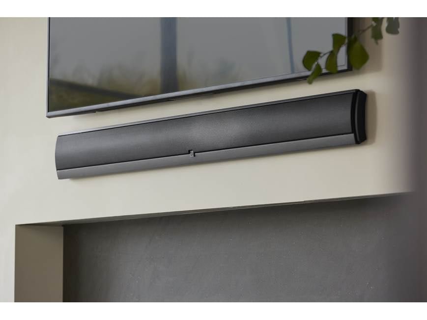 Definitive Technology MYTHOS 3C-85 Ultra-Slim On-Wall Passive Soundbar for 85-inch TVs - lifestyle view