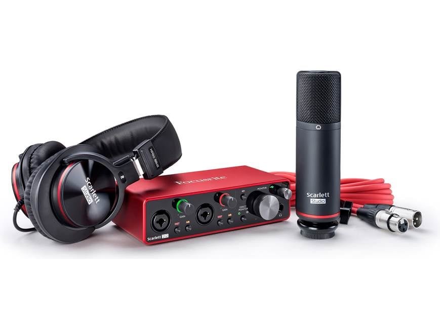 Focusrite SCARLETT STUDIO 3rd Gen Recording Bundle - Bundle side view